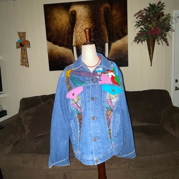 Bristol Blues • Nativity Theme • Large • Blue • Jean • Denim • Jacket - Picture 3 of 12